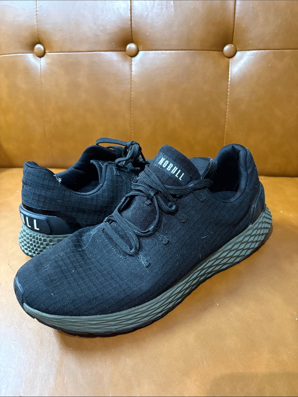 NOBULL Trainers - Olive Midsole - Size 10.5. Worn once